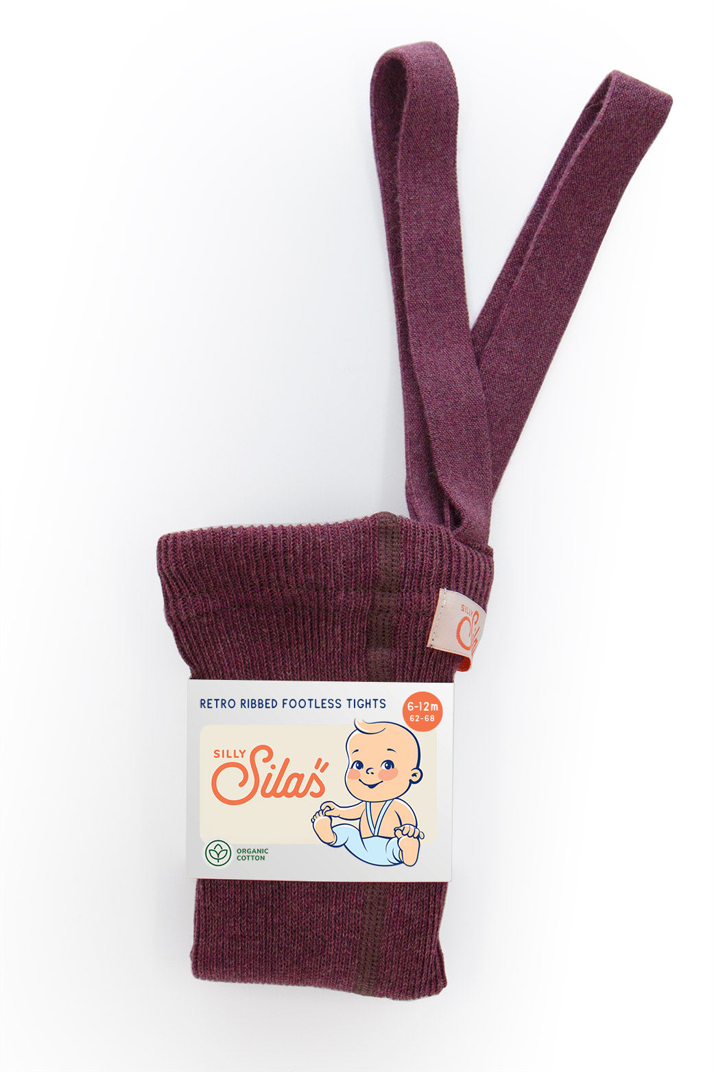 silly silas | fig blend footless tights with braces